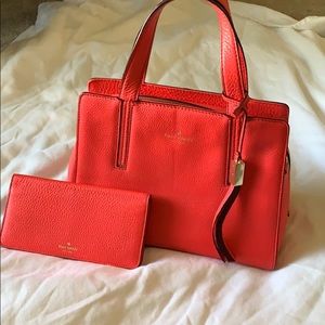 Kate Spade red purse and wallet